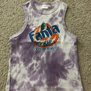 tie dye fanta women’s tank top